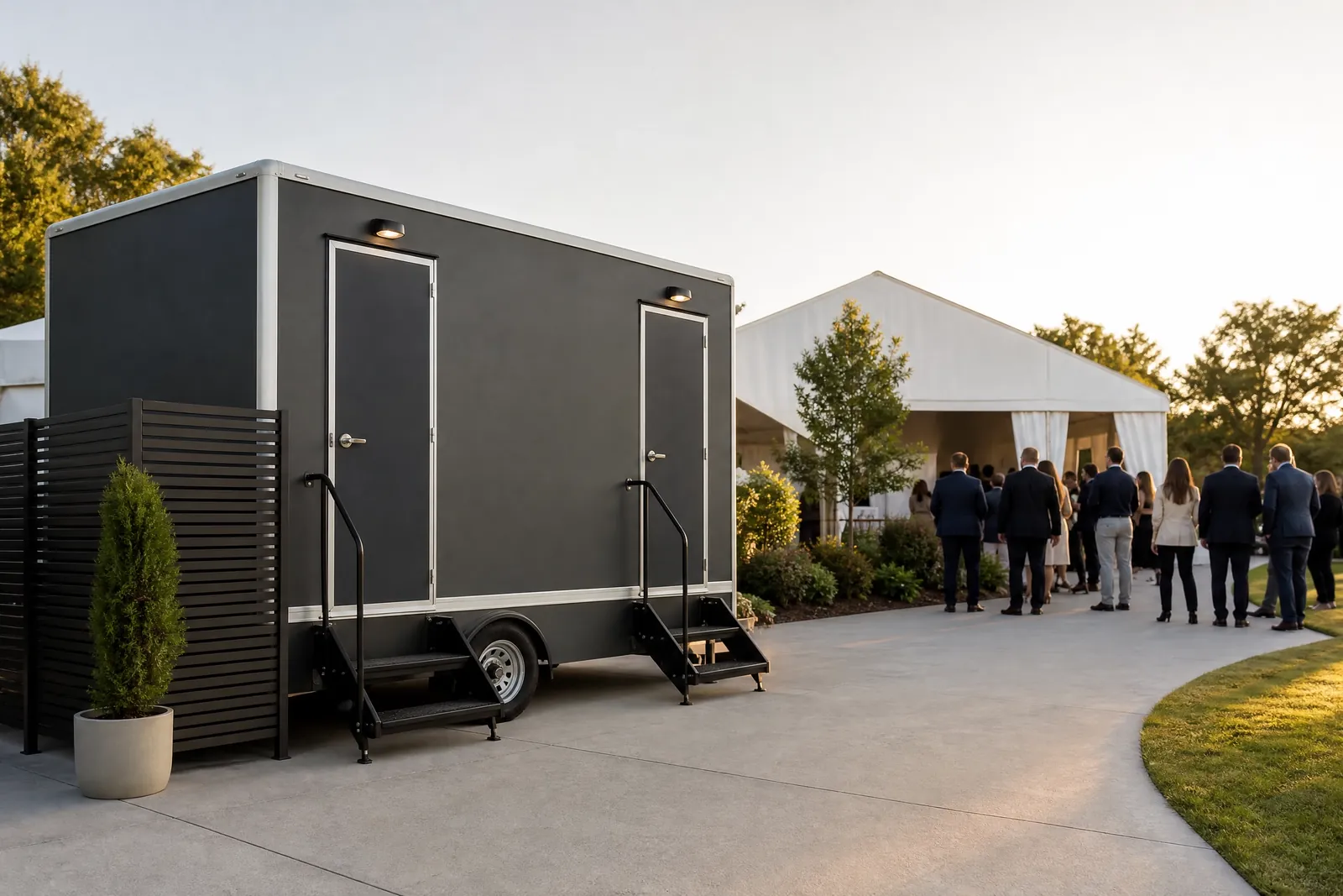 Event and gathering restroom planning
